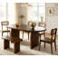 Ensemble de table de salle à manger 6 pièces avec banc, ensemble de chaises de table ovales pour 6 personnes, ensemble de salle à manger de style moderne, brun-130139452