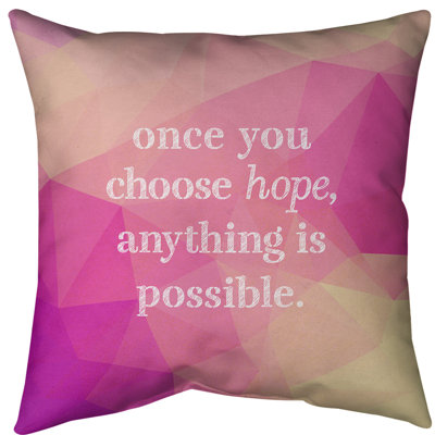 Coussin de sol pierres précieuses choisissez Hope