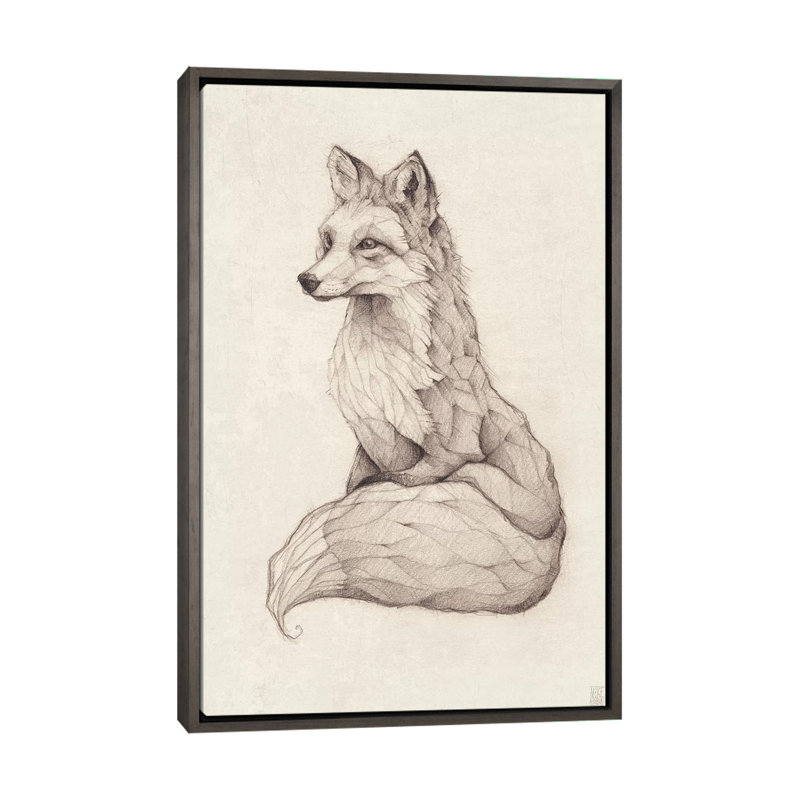 «Vulpes Vulpes II» par Mike Koubou - impression d'art graphique, H 60 po x l 40po x P 1,5 po