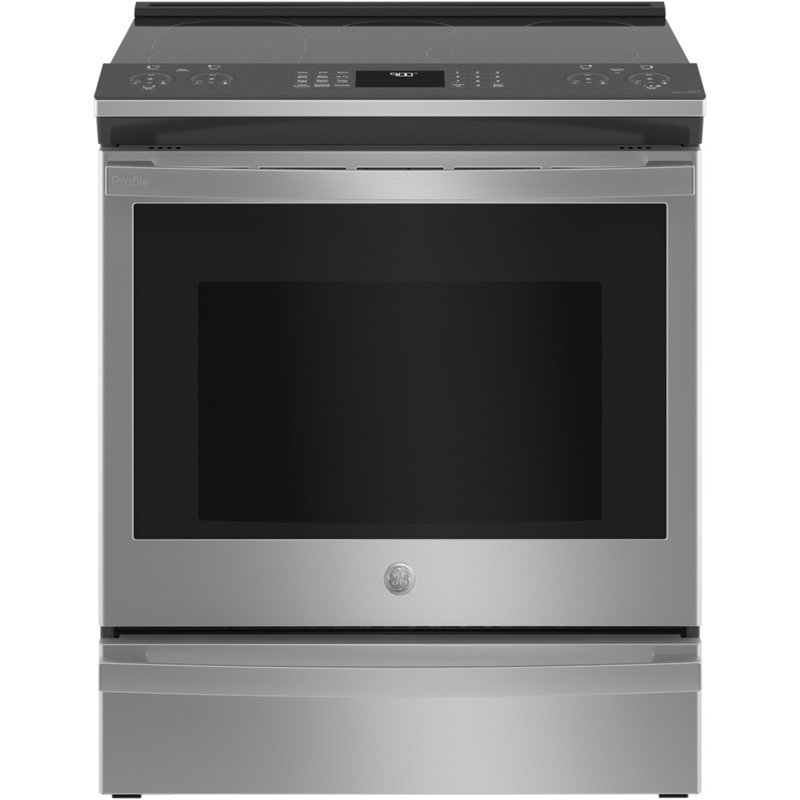GE Profile Smart Appliances 30" 5.3 cu.ft. Slide-in Electric Range, Stainless Steel