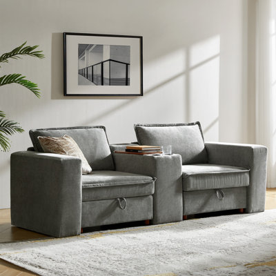 Miriam Modern 2 Seater Corner Sofa with Hidden Storage and USB Port