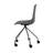 Harsimar Modern Armless Office Task Chair with Upholstered Fabric Seat, Padded Cushion, and Rolling Metal Base-975277861