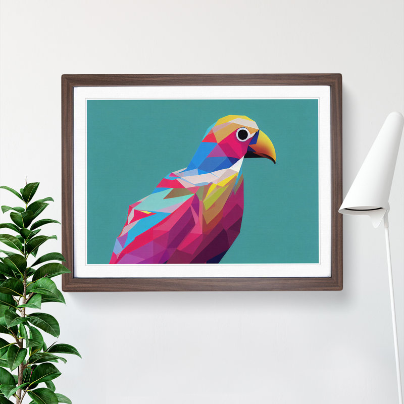 Glowing Bird Abstract - Framed Print