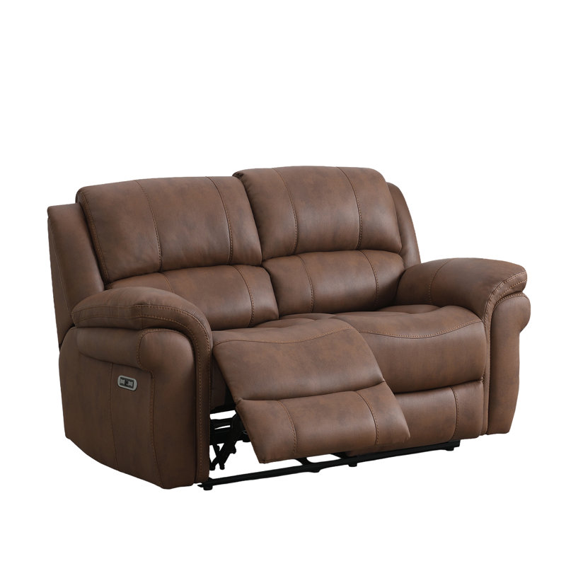 Coomes 2 Seater Electric Reclining Loveseat, Tan