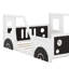 Lit plateforme classique avec roulettes en forme de voiture-1207486991
