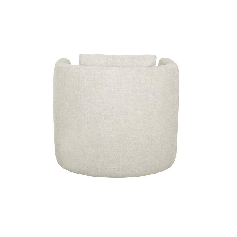 Fauteuil demi-tonneau rembourré Pismo