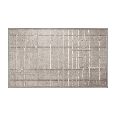 Tapis gris lavable à la machine