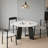 Round minimalist dining table-125053476