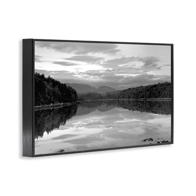 Giclée encadrée Acadia Reflection, 20 x 30, Giclée noire de minuit encadrée