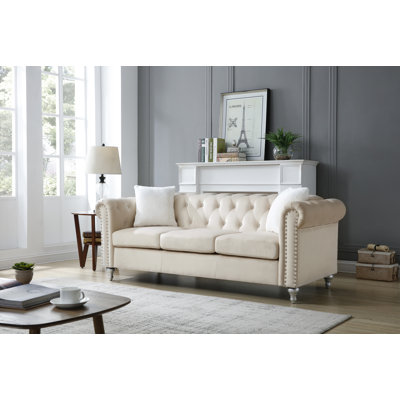 Raisa 83in Sofa, Beige
