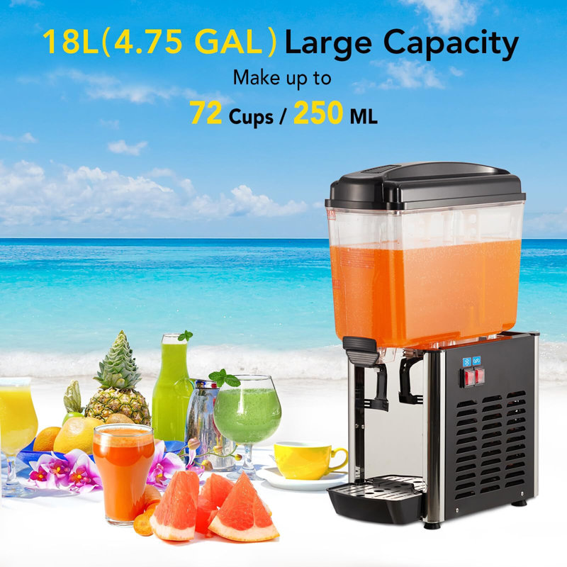Stainless Steel Double Beverage Dispenser