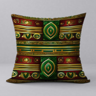 Abstract Reversible Throw Pillow