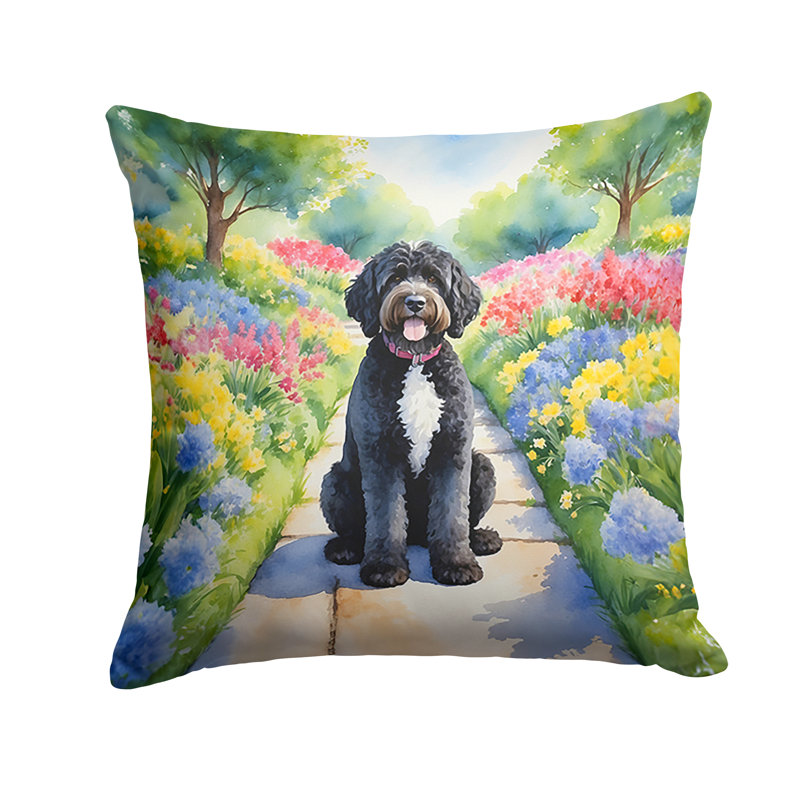Coussin décoratif intérieur / extérieur Spring Path, H 18 po x l 18 po