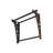 Rustic Lodge Metal Bracket Shelf