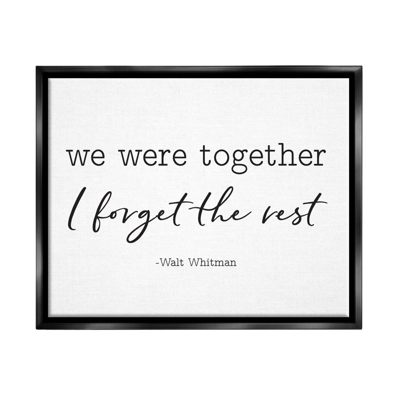 «Romantic Couple Quote» par Lettred and Lined - cadre texturé sur toile, H 17 po x l 21 po x P 1,7 po
