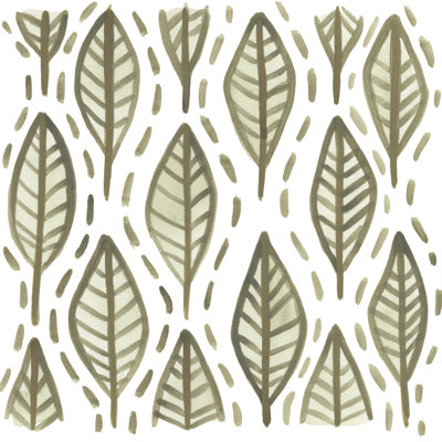 Greenery Motif V 1 Piece Wrapped Canvas Painting