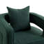 Fauteuil pivotant d'appoint, fauteuil moderne en bouclette verte pour salon-1174425256