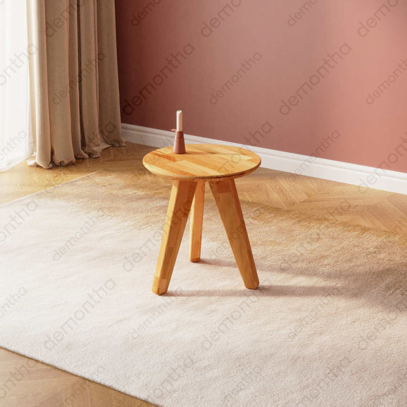 Table basse Monroe, table de salon minimaliste en bois de hêtre massif, H 17,7 po x L 17,7 po x l 17,7 po