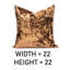 Housse de coussin Crush Rust
