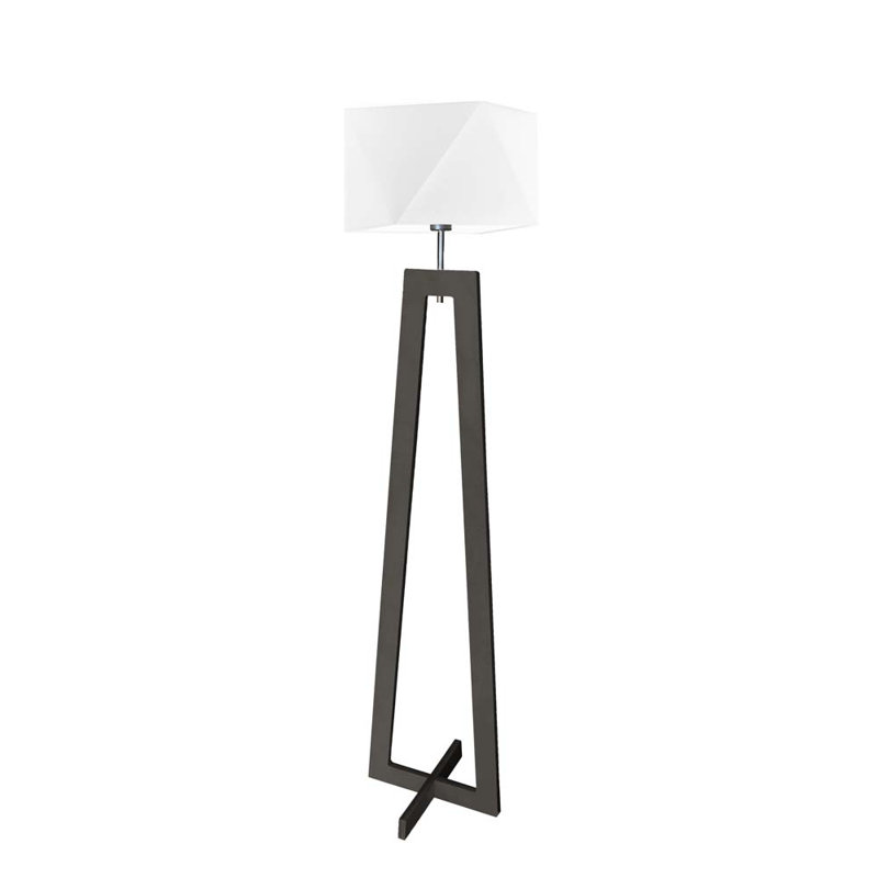 Ayaab 152cm Floor Lamp, Ebony, White