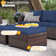 Sofa Seating Group with Storage and Ottomans