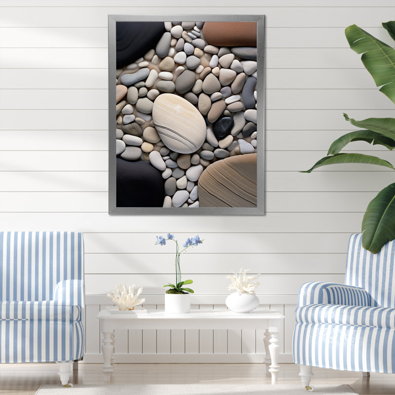 Letrell Beach Photo Harmonious Balance III sur toile, Cadre photo argenté, H 32 po x l 24 po x P 1 po