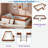 Upholstered Daybed Frame With Fence And Stairs-947323825