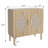 Rattan Buffet Cabinet 2-Door Storage Sideboard for Living Room Dining Room Entryway - Natural