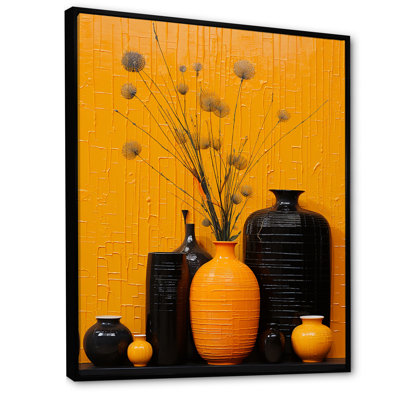 Artistique de la poterie jaune II sur toile