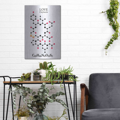«Oxytocin Molecule», art mural en métal