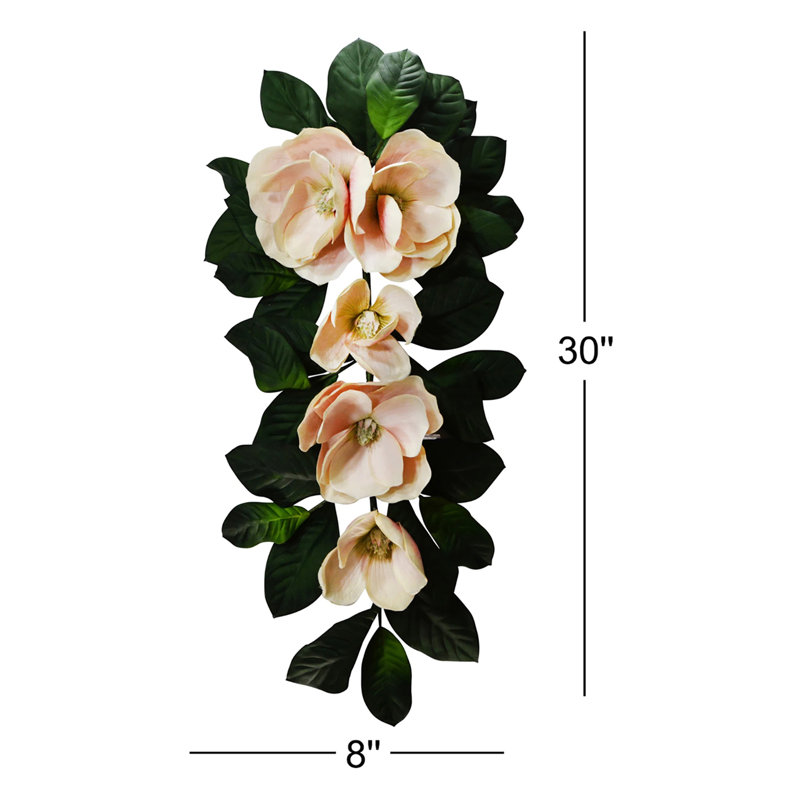 30" Magnolia Teardrop, Cream Pink