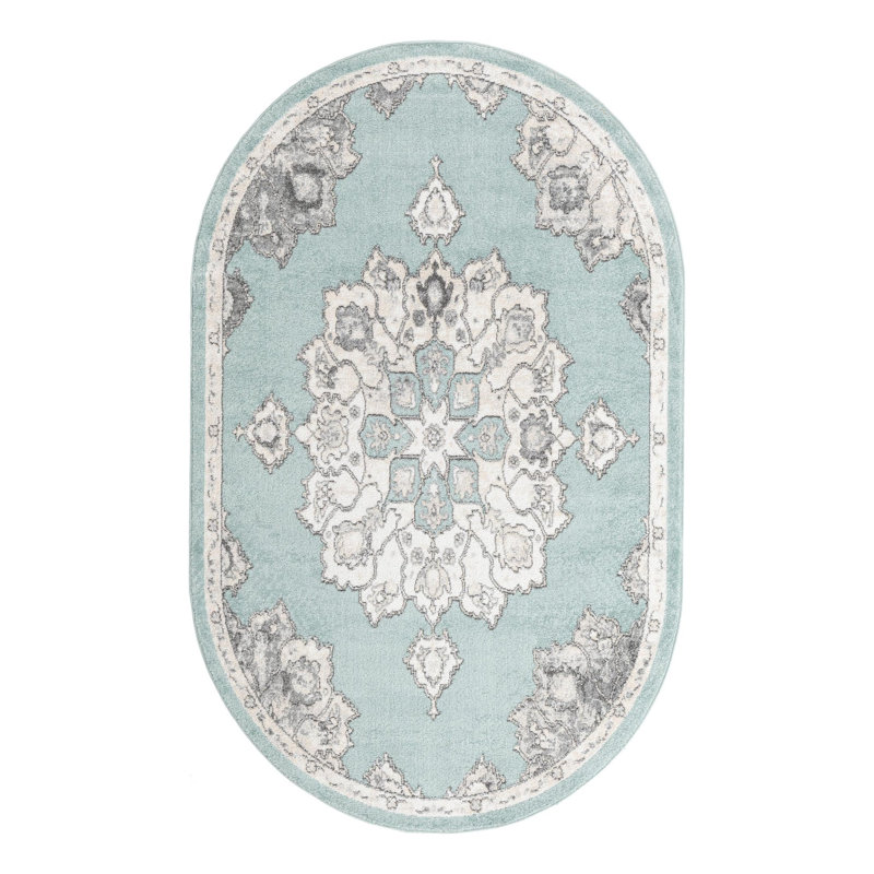 Oriental Indoor Rug, Oval 5' x 8'