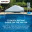 Sunjoy 10 ft. × 10ft. Floating Pool Canopy With Hand Carry Bag Pop Up Gazebo Fabric Canopy-88974335