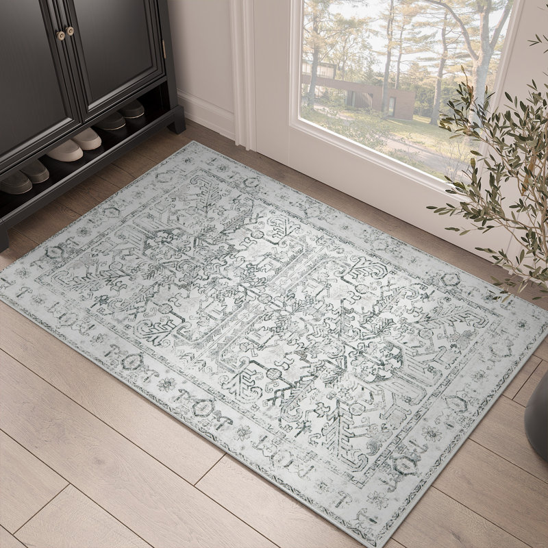 Tapis d'intérieur lavable en chenille avec endos antidérapant Nicieza Chenille Mashine, Rectangle 3 pi x 5 pi