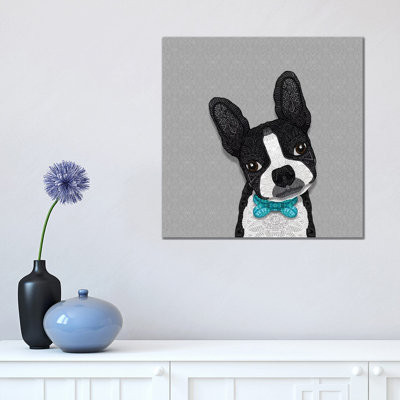 Bow Tie Boston by Angelika Parker - Wrapped Canvas Print