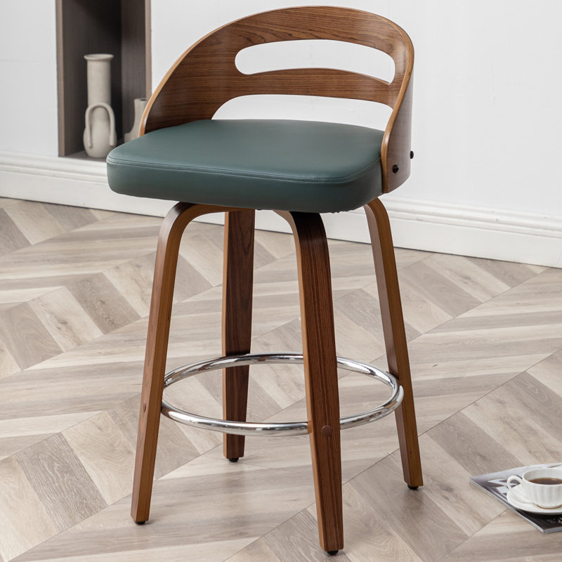 Tabouret de bar et de comptoir pivotant, Tabouret de comptoir (siège d'une hauteur de 25,1, Vert