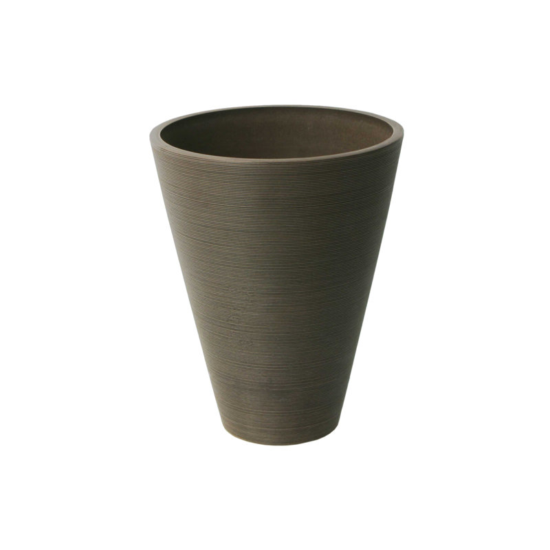 Pot de fleurs en composite Georgeson, Chocolat