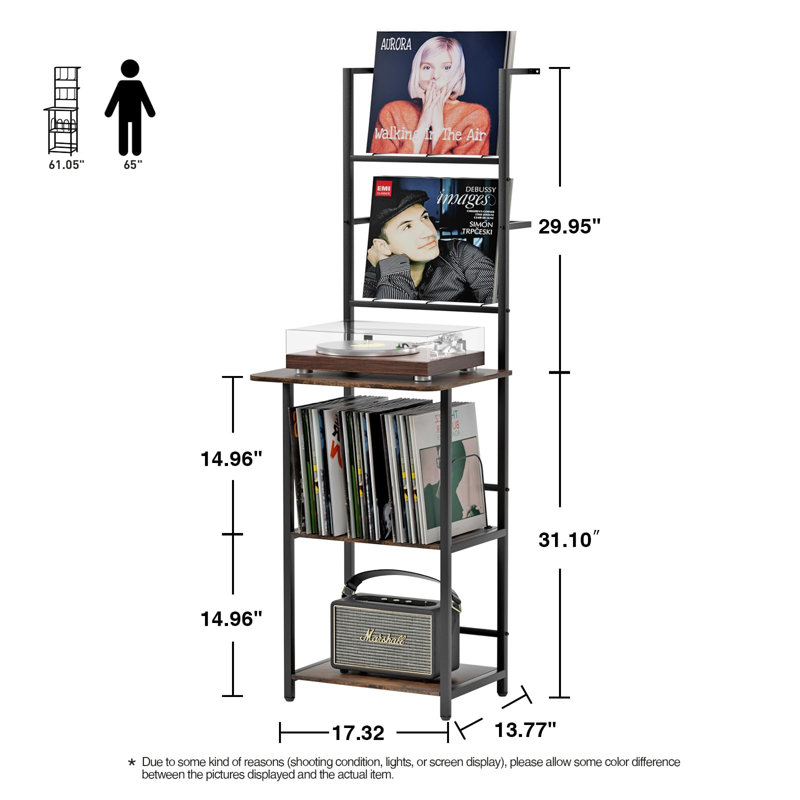 Jhamal 61"h Audio Rack Extra Shelving