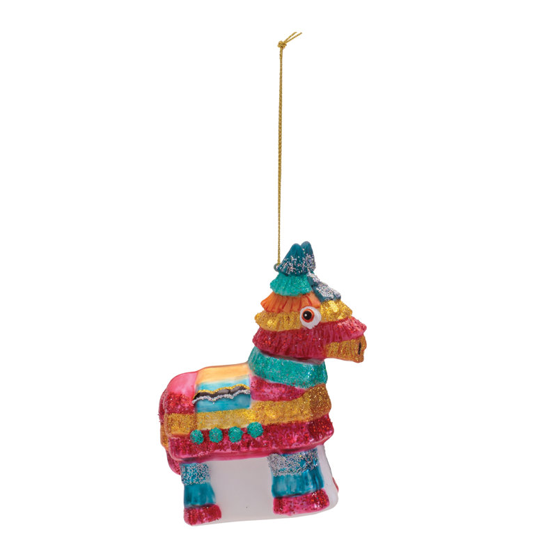 Ornements en verre de pinata (ensemble de 6)