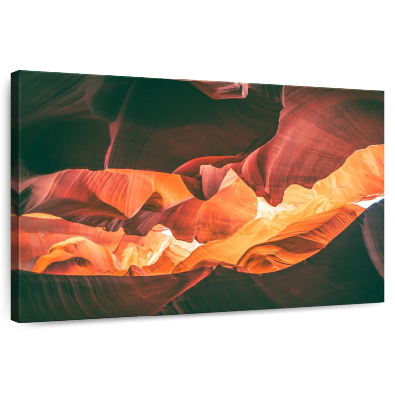 Avery, paysage abstrait, canyon, H 30 po x l 45 po