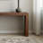 64" Retro Solid Wood Console Table - Narrow Sofa Table Behind Couch (Entryway Hallway Table with Waterproof Top)