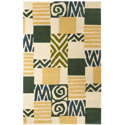 Patchwork Hand Tufted Wool Rug