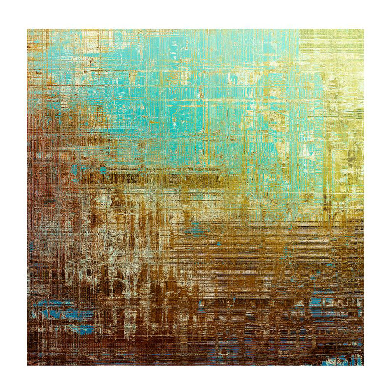 Textured Abstract 4 - Single Picture Frame Print, 210.82 cm H x 210.82 cm W, Bevelled Mirror