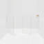Hiddin Clear Tall Zig Zag Wall Mounted Pet Gate-111684865-68771402