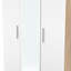 Fully Assembled Contrast 2 Door Wardrobe
