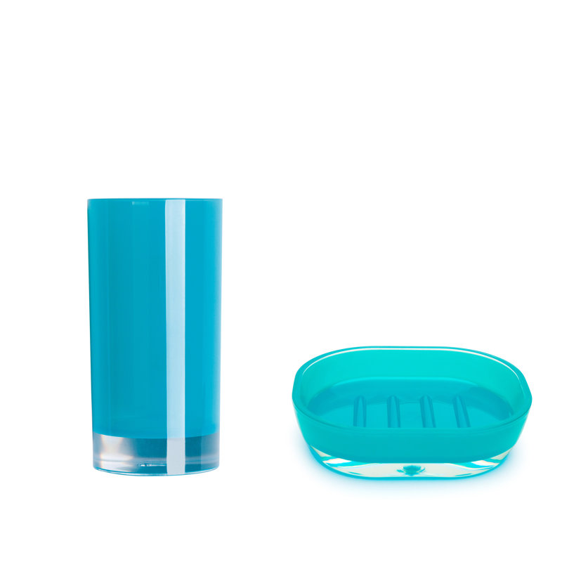 Spa Bathroom Accessory Set, Blue