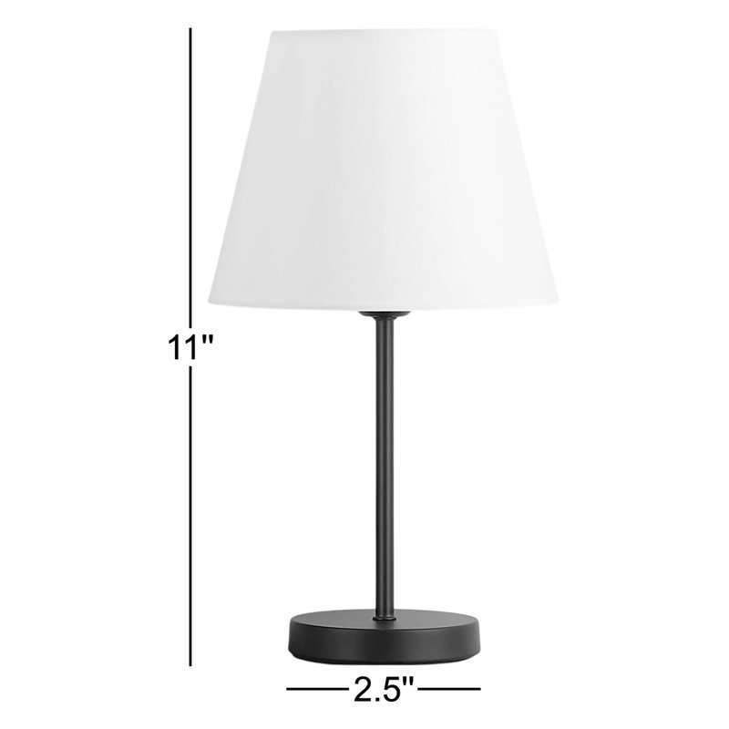 Lampe de table de chevet moderne 2 pièces avec abat-jour en lin blanc, Bleu