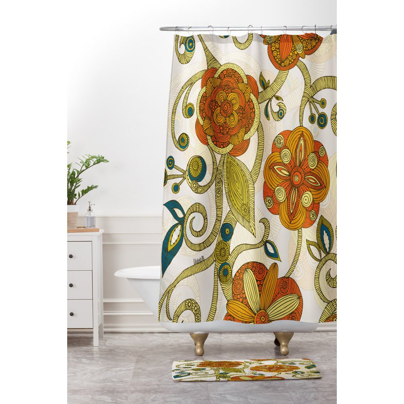 Tapis pour salle de bain fleur