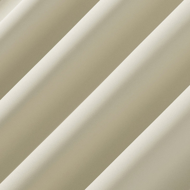 Bergen Theater Grade 100% Blackout Rod Pocket Curtain Panel, 40" W x 63" L, Cream