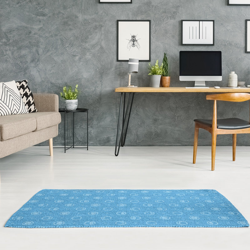 Chenille Geometric Indoor Rug, Rectangle 4' x 6'